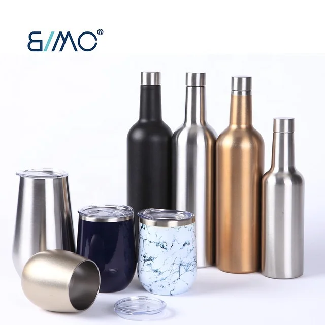 Stainless Steel Stainless Steel Triple Insulated Vacuum Flask Canteen Wine Growler