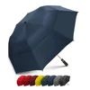 Windproof Double Canopy Automatic Open Large Size Rain two folding Umbrella