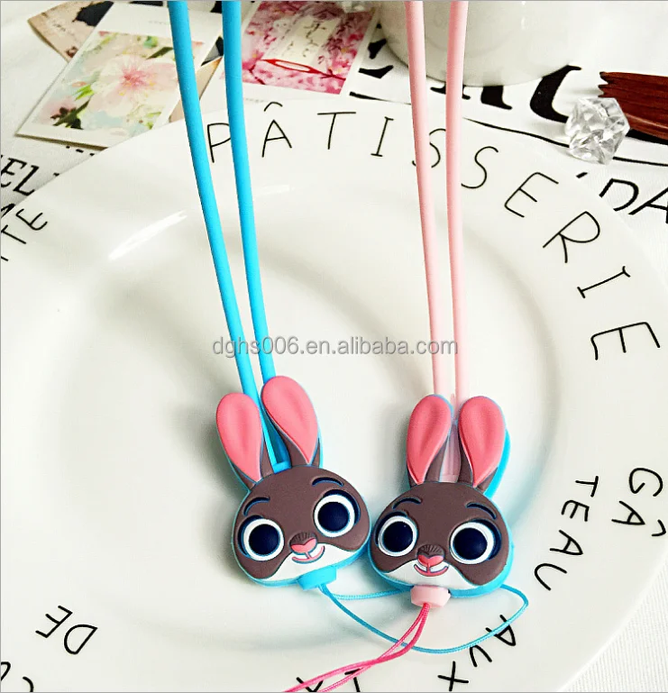 Adorable Judy Straps for Mobile Phone & camera popular rubber silicone cell phone straps/popular mobile phone