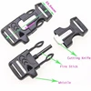 Top Quality Outdoor Survival Parachute Cord Flint Whistle Buckle Fire Starter Camping Hiking Flintstones Fire-maker Camping Outd