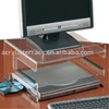 Clear Acrylic Laptop Workstation with External Monitor Stand