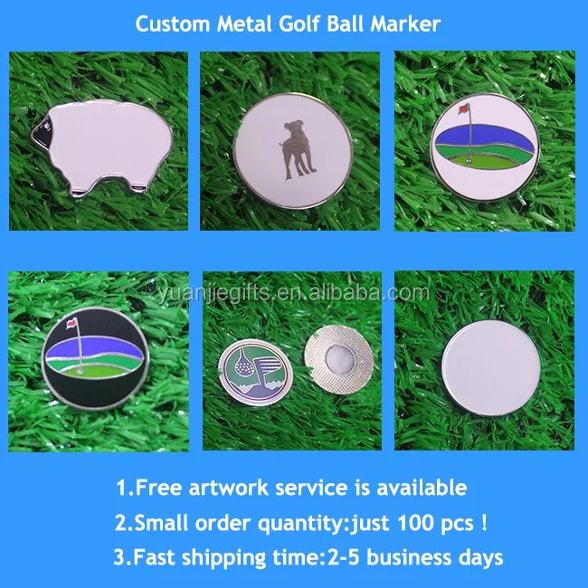 Custom metal golf ball marker 