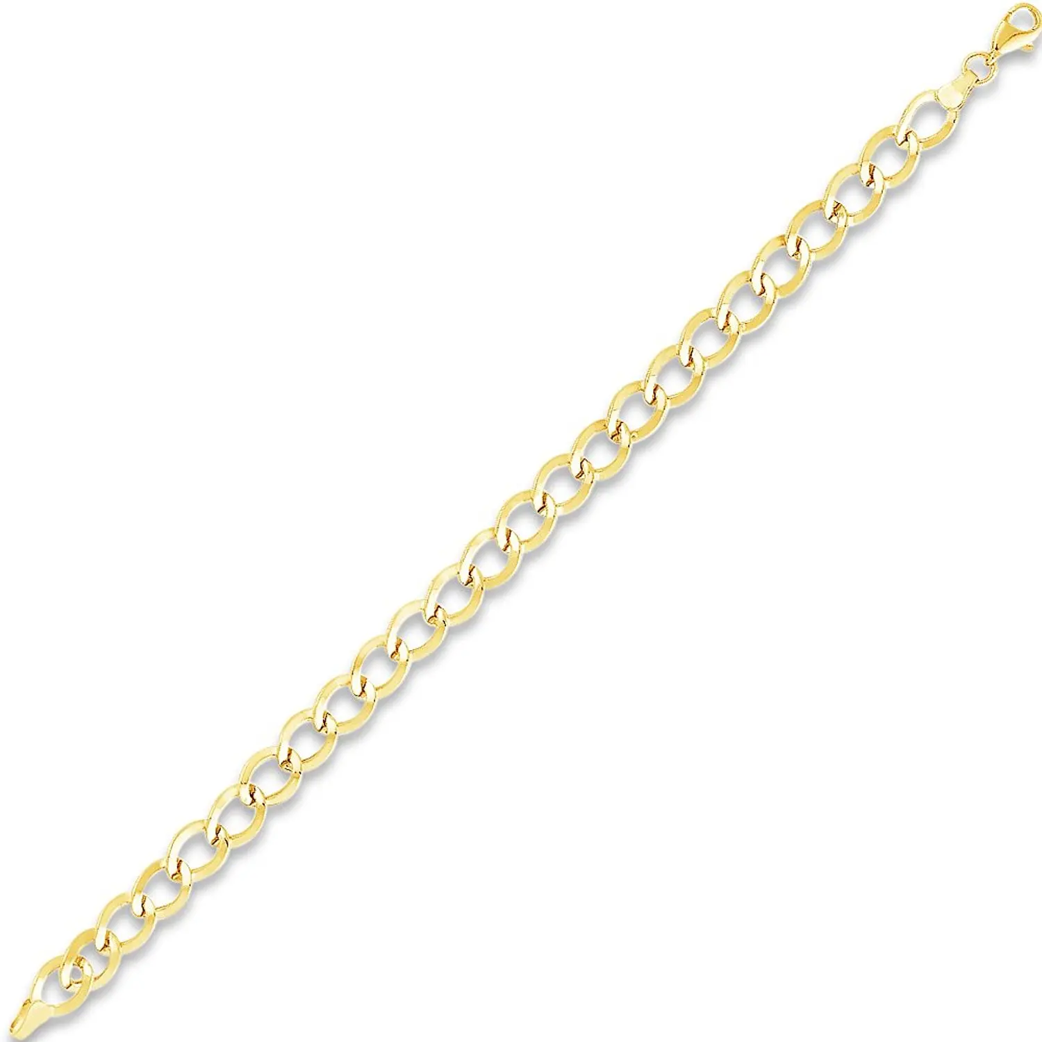 The Bling Factory Small 2mm 14k Gold Plated Stainless Steel Box Chain w//Lobster Claw Clasp Jewelry Polishing Cloth