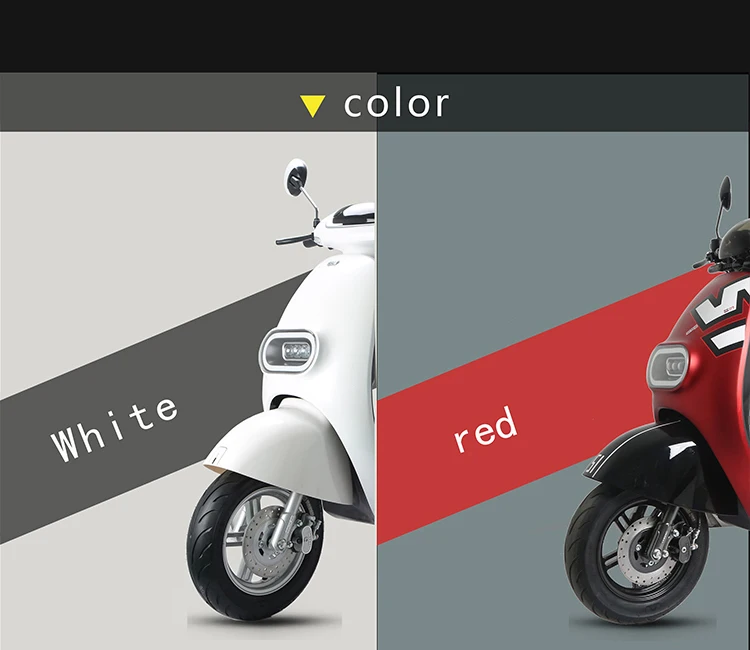 EEC 800W 60V electric motorcycle scooters with removable battery