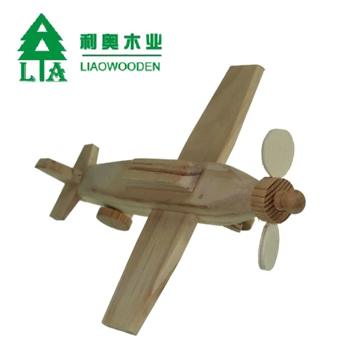 Sturdy and useful Handcrafted wood baby plane toy