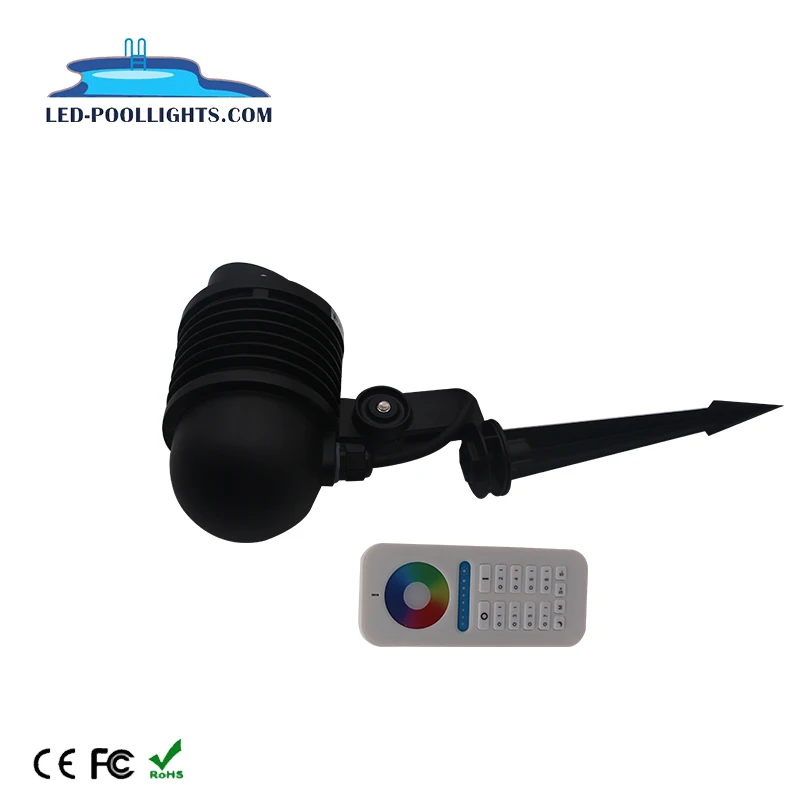 RGBW Color LED Garden Light with RF Remote Control