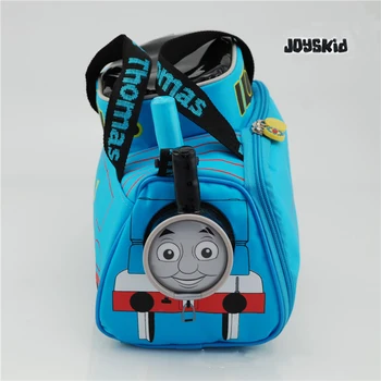 Cars Shape Kids Tote Lunch Bags Polyester Customized Blue Insulation For Food Custom Bag