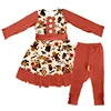 New model 2018 fall and winter long sleeve kids clothing sets wholesale high quality baby girl Halloween boutique outfits