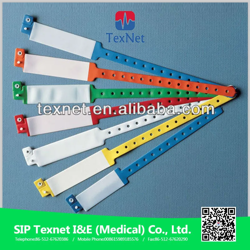 Medical Disposable Id Bracelets Baby Medical Id Bracelets