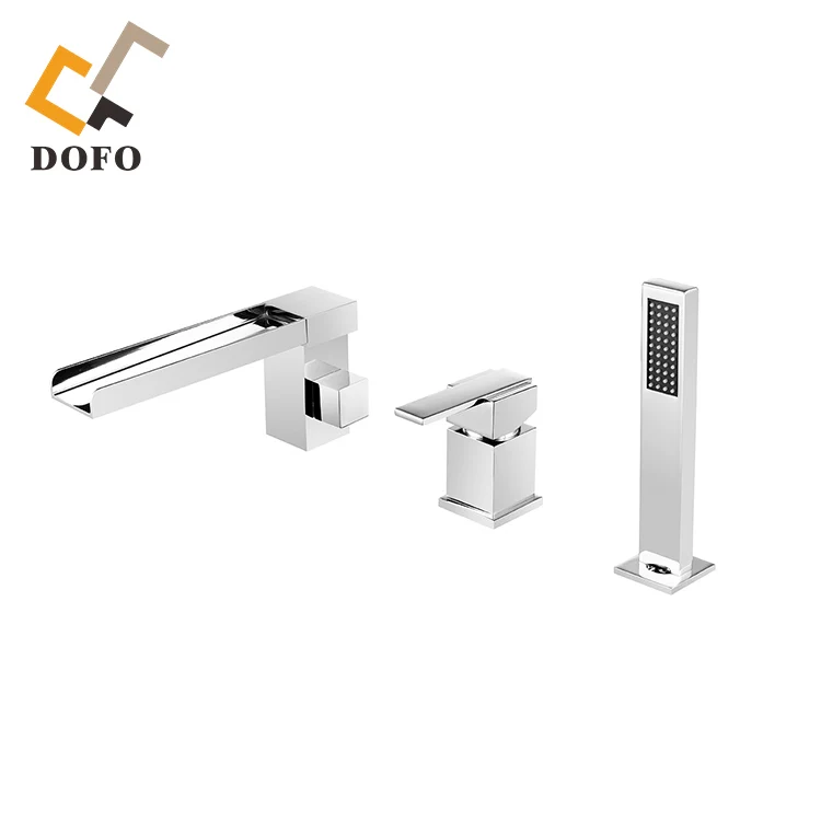 Mero Contemporary Waterfall Roman Tub Filler Bathtub Faucet