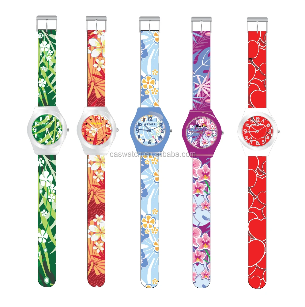 Fashion Pvc Band Plastic Watch For Promotion Plastic Ladies Watch ...