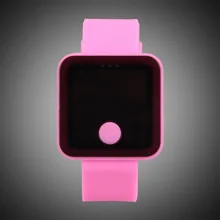 2015 Hot Round Touch Screen Fashion Wrist Watch Children Electronic Watches Men Silicone LED Watch Relogio Male Christmas Gift