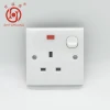 13A Flush Wall switch socket with pilot lamp (SE-9014)
