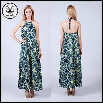 Halter Neck Chiffon Dress