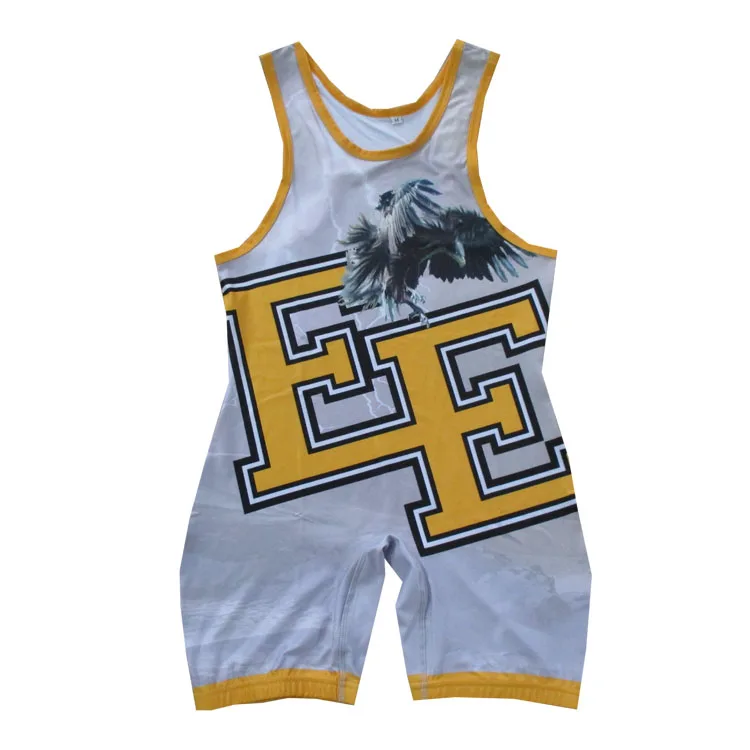 Cheap Sublimated Men Low Cut Custom Pro Youth Wrestling Singlet