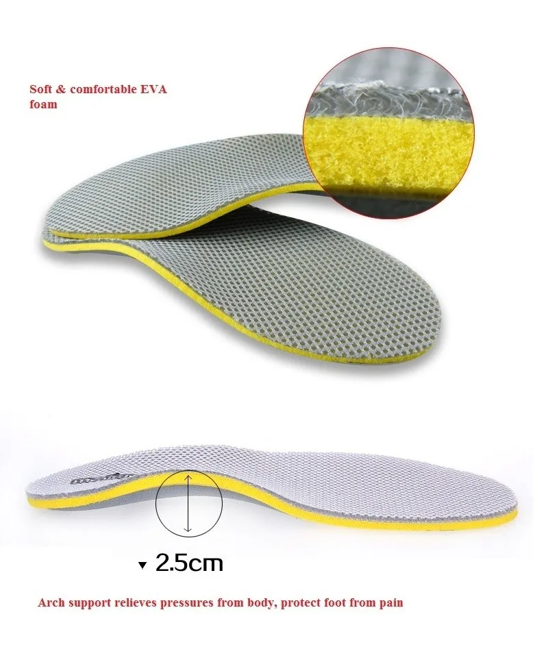 Shock-absorbant Foam+tpr Orthopedic Insoles For Shoes ...