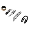 Bottle Corkscrew Accessory Set Wine Tool Set Bottle Shaped Holder Perfect Hostess Gift