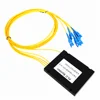 Well distribution fiber optic equipment 1 x 4 2 8 16 32ABS module box passive optical connector Fiber Optic PLC splitter