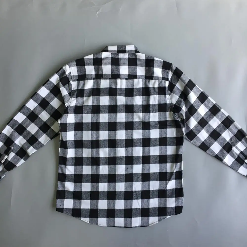 Michigan Camisa de Franela Leñador Azul//Negro a Cuadros