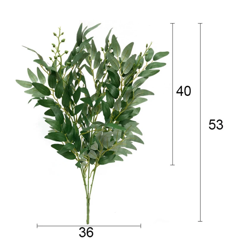 Artificial Willow Grass Branches Leaves Artificial Greenery For Home