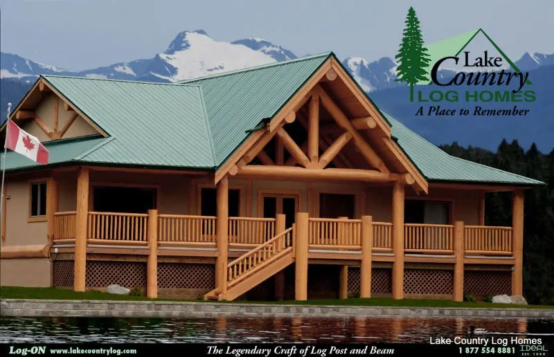Post Beam Log Home