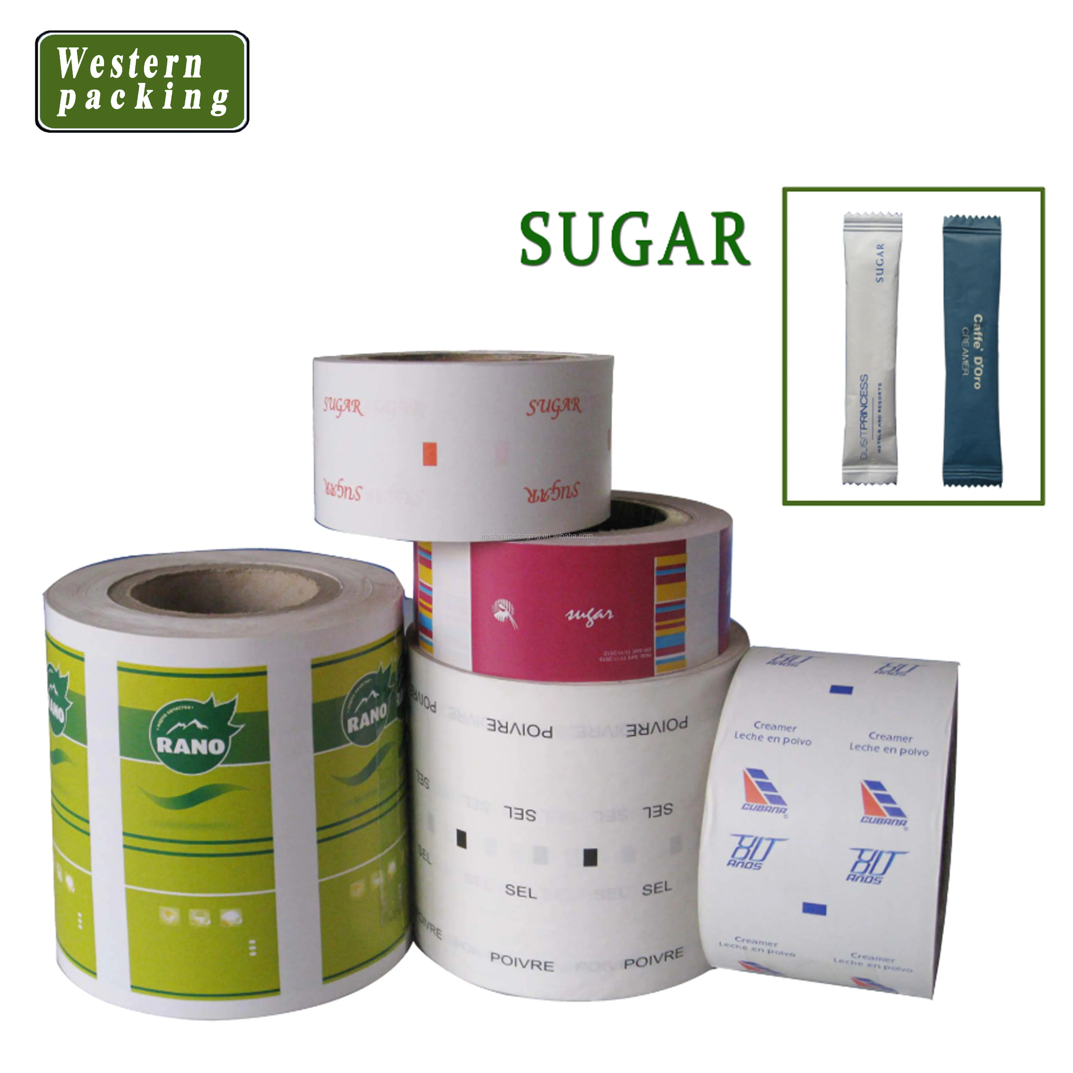 Automatic 5 Grams Sugar Sachet Stick Packing Machine/3 Sides Sealing 4