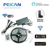 FEICAN 5M 300Leds waterproof RGB Led Strip Light 5050 DC12V 300leds Fiexble Light Led Ribbon Tape work with Amazon Alexa