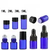 1ml 2ml 3ml purple /green/red/blue glass roller perfume bottle doterra essential oil bottle