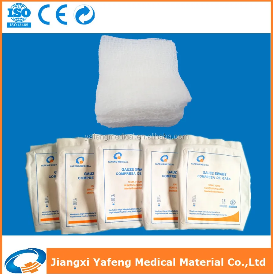 gauze swab 5pcs blister pack