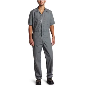Gray Short-Sleeve Coverall Work Wear Uniforms Gray Short-Sleeve Coverall Work Wear Uniforms