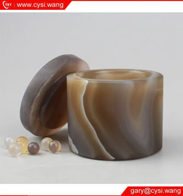 50ml To 1000ml Lab Natural Agate Ball Mill Jar / Agate Grinding Pot