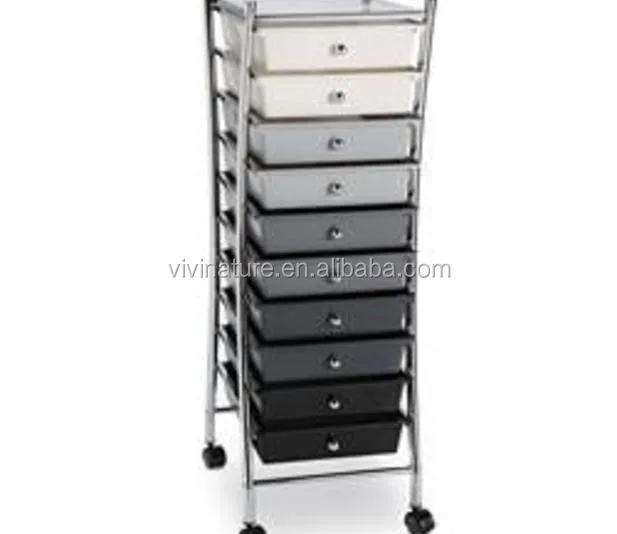 Vivinature 12 Drawer Chrome Studio Organizer Cart Buy Organizer