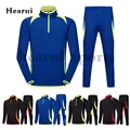 Autumn Winter New High Quality Football Training Suit Set Men kids Long Sleeve Soccer Tracksuit Outdoor