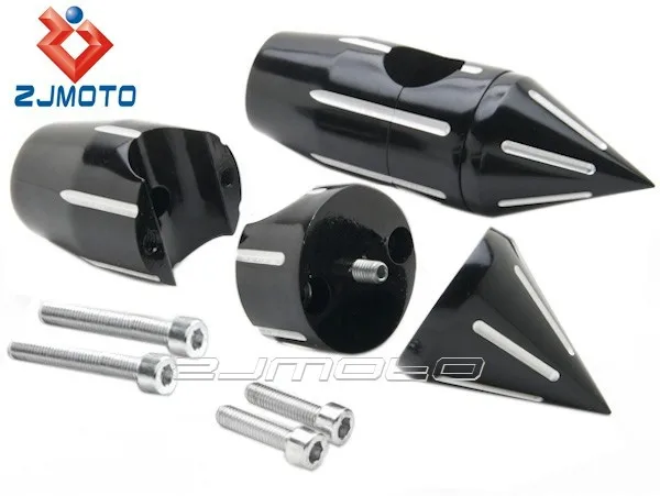 Custom Black Motorcycle 1" Handlebar 2.25" Risers For VTX 1300 C R S RETRO ZJMOTO