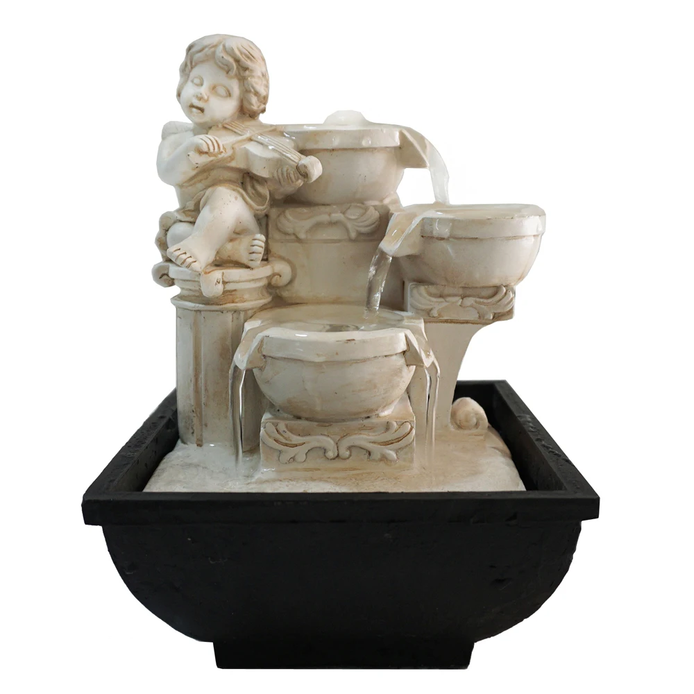 Art And Crafts Western Indoor Mini Angel Water Fountain Buy Angel