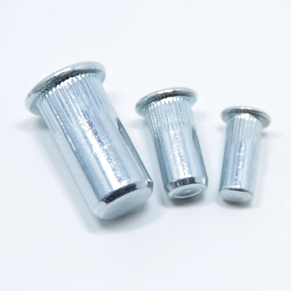 Steel Flat Round Blind Rivet Nuts Threaded Insert Buy Steel Blind Rivet Nuts Threaded Insert