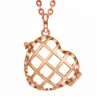 Fashion Jewelry Silver Rose Gold Promotional Lower Cost Heart Cage Pendant for Women KL307R18