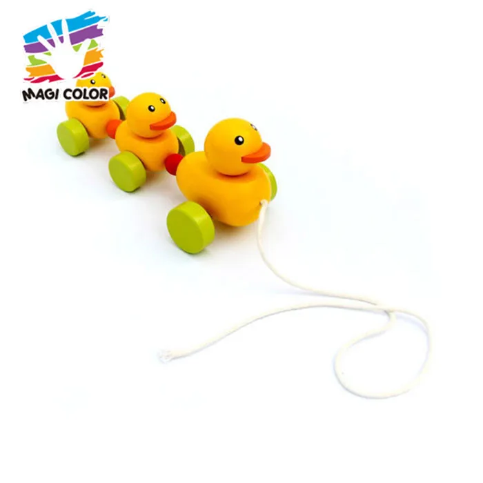 wooden duck pull toy