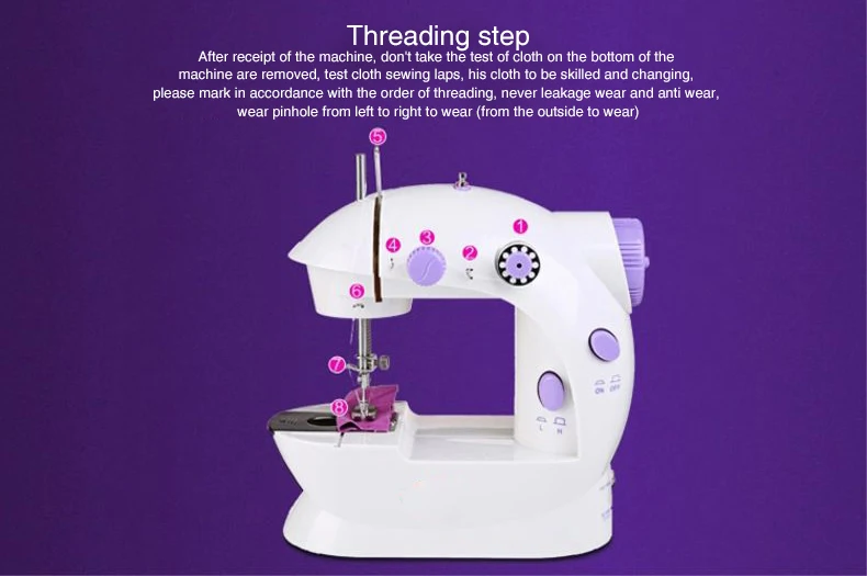  FHSM 202  lovely portable mini sewing machine for children   