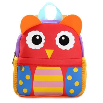 Indah Kartun Burung Hantu Anak Anak Hewan Desain Ransel Lampu