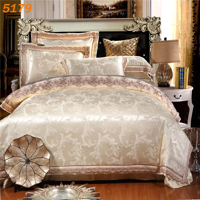 New Arrival Off White Silk Bedding Set Queen Size Linen King New Arrival Off White Silk Bedding Set Queen Size Linen King Bed Duvet Cover Cotton Sheet 5179