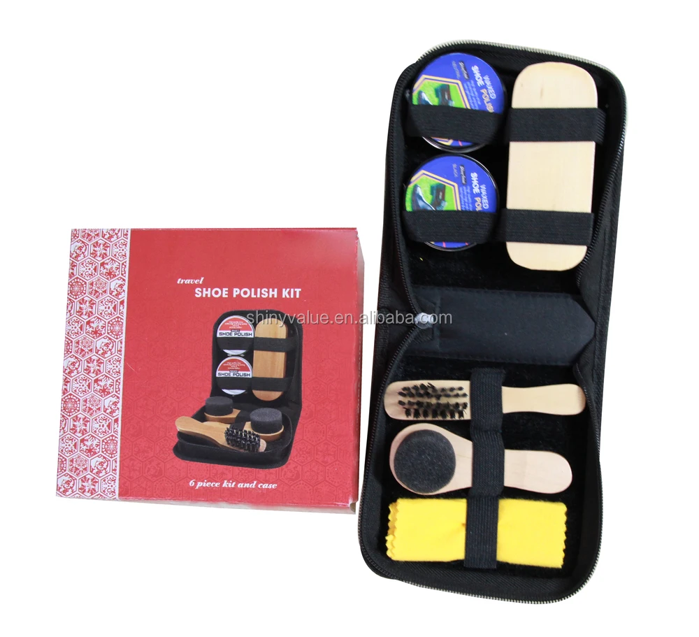 Shoe Care Set/shoe Shine Kit/shoe Polish Bag For Traveling Manufacturer