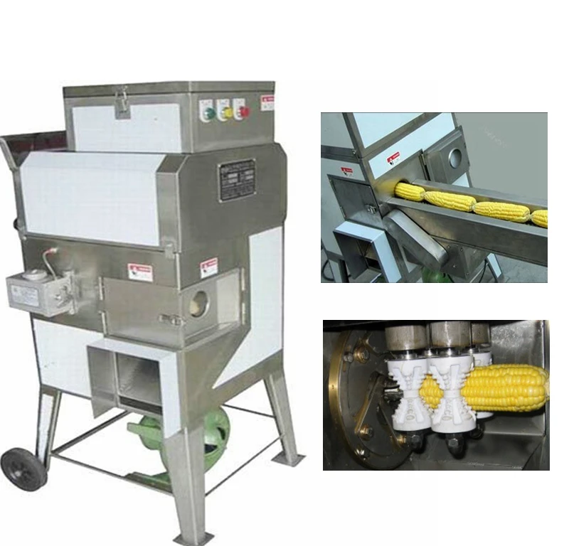 Stainless Steel Automatic Industry Sweet Fresh Corn Sheller With
