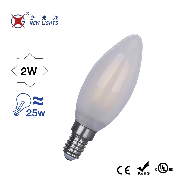 New Lights Long Lifespan led candle light e14 C35 led filament bulb
