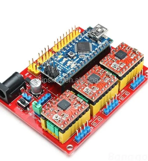 Cnc Shield V4 Expansion Board With Nano A4988 3d Printer For Arduinos ...