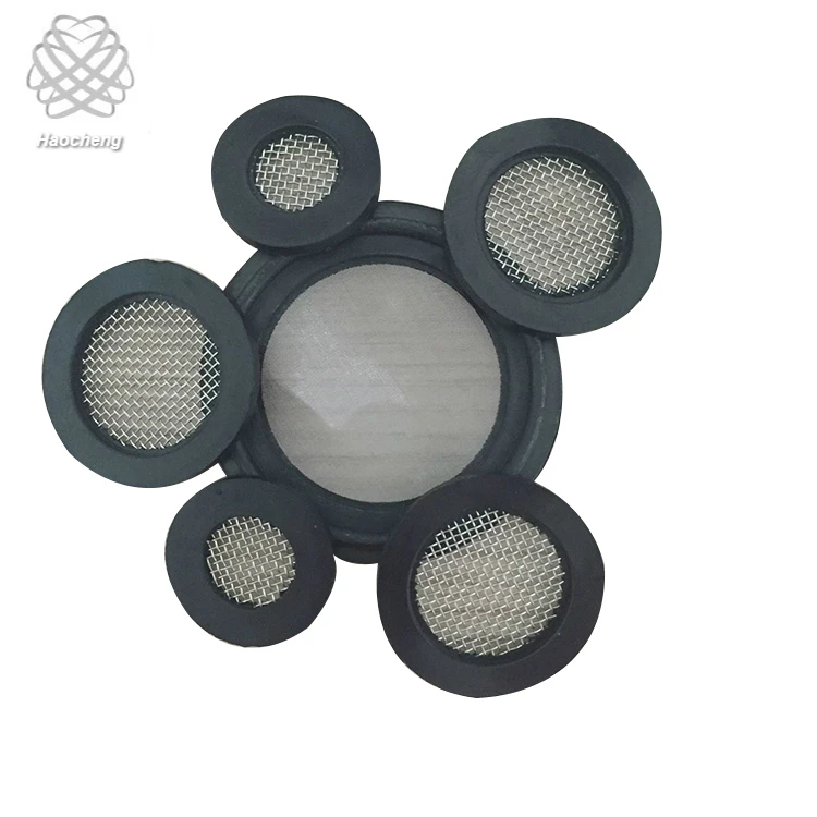 40 Mesh Shower Head Rubber Gasket Stainless Steel Hose Filter Screen