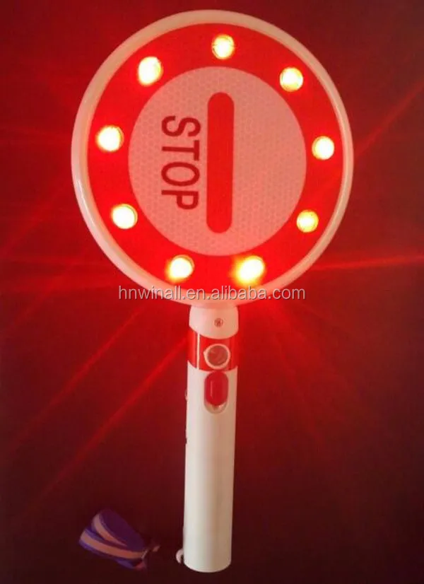 Led Flashing Emergency Hand Held Led Stop Sign/stop Sign Board/traffic