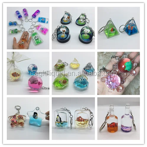 Wholesale Custom Floating Keychain with 3D Floater