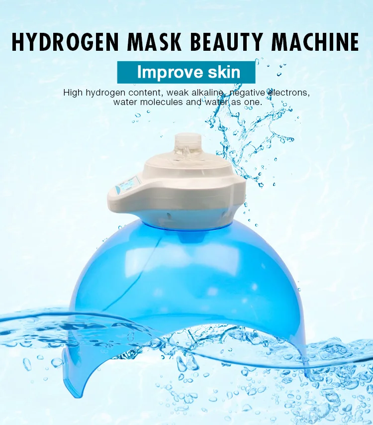 2019 trendy beauty Portable Hydrogenated oxygen jet led mask magic light rejuvenation photon led skin rejuvenation