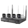New 4 channel hd nvr kit 720p bullet ip camera wireless cctv system Include hard disk